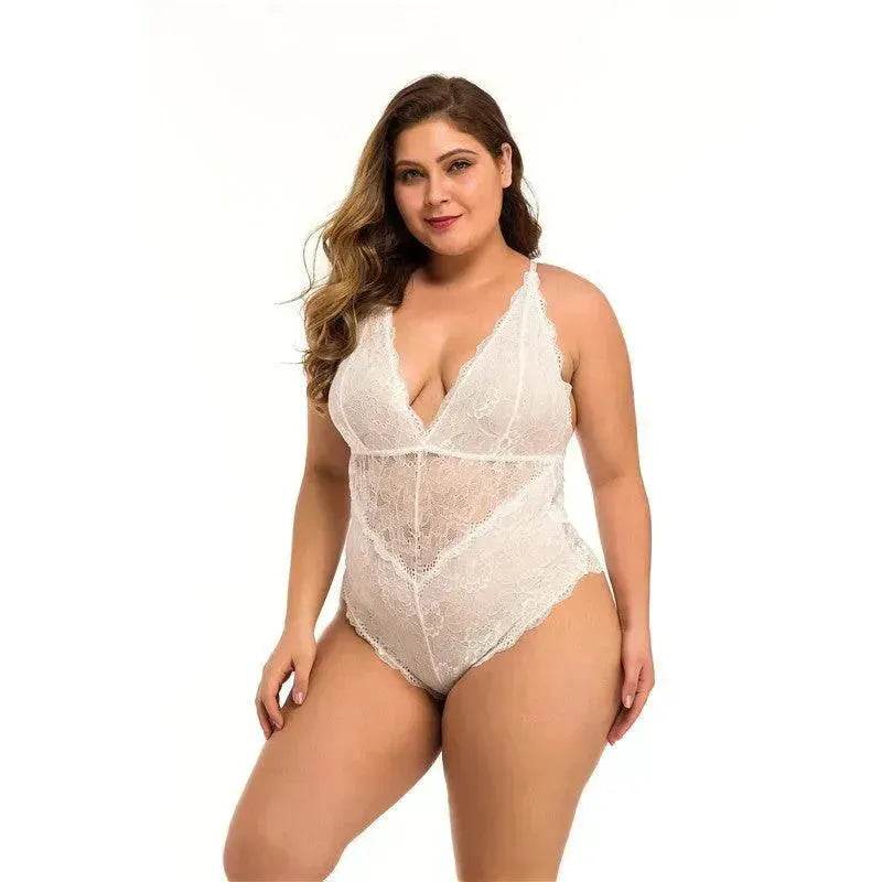 Plus Size Lace Mesh Lingerie - EX-STOCK Canada