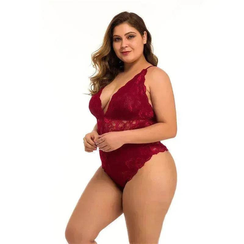 Plus Size Lace Mesh Lingerie - EX-STOCK Canada