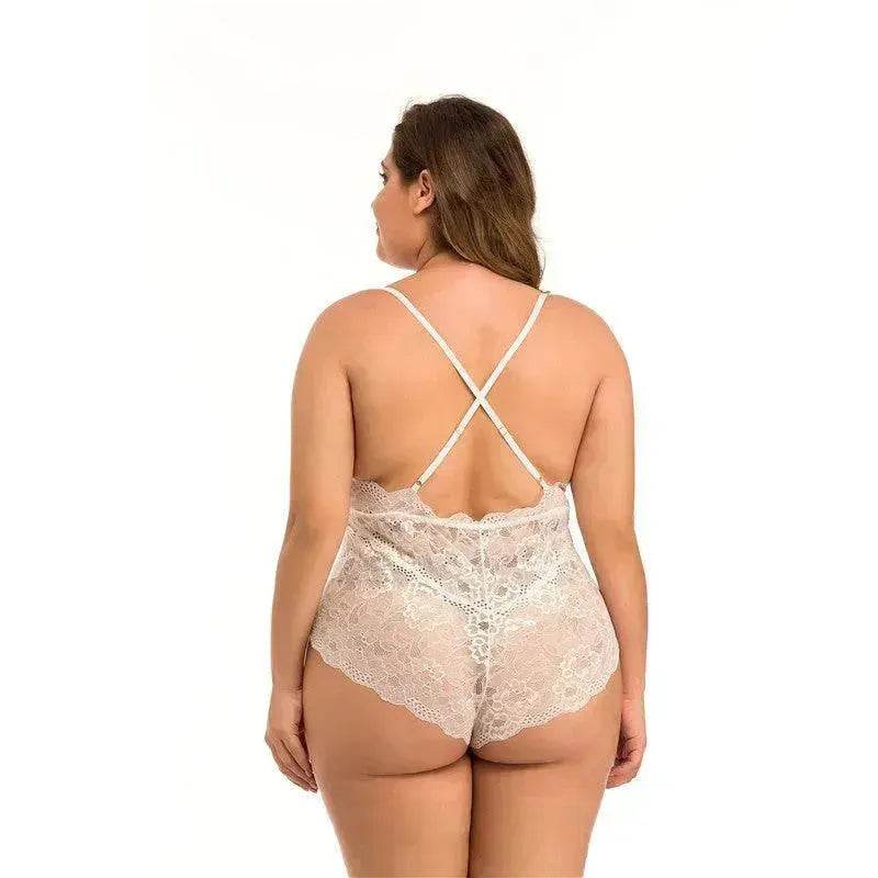 Plus Size Lace Mesh Lingerie - EX-STOCK Canada