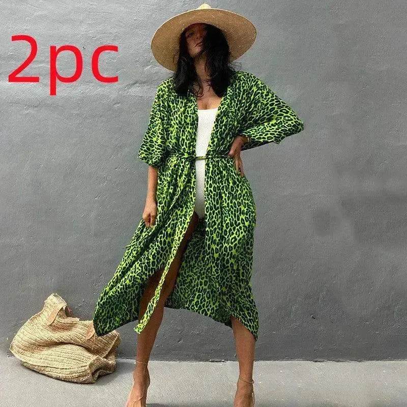 Polyester Ladies Sun Protection Resort Beach Dress Cover Up - EX-STOCK Canada
