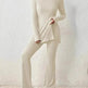 Polyester Two piece set Women's Clothing Solid Color Casual Slim New Fashion Women Elegant Outfit - EX-STOCK Canada