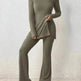 Polyester Two piece set Women's Clothing Solid Color Casual Slim New Fashion Women Elegant Outfit - EX-STOCK Canada