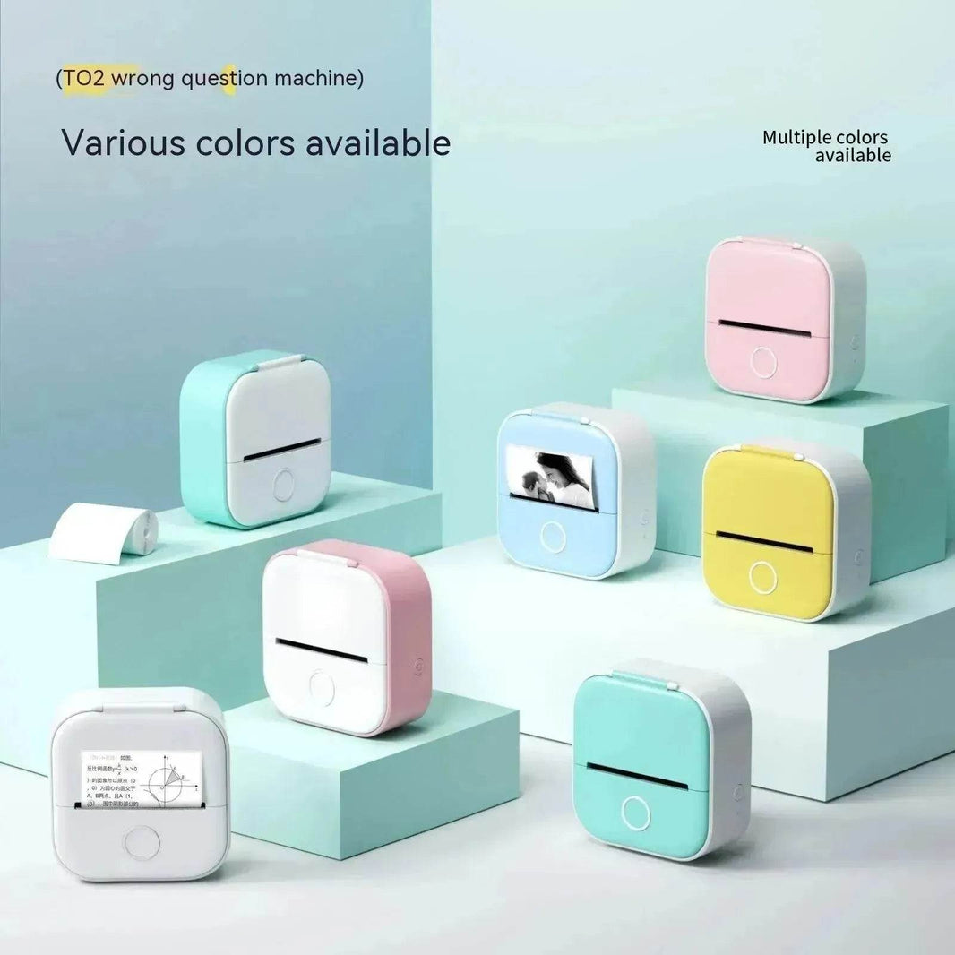 Portable Mini Thermal Label Printer Home Photo Printer Student Wrong Question Printer Bluetooth Mini Label Printer Price Tag - EX-STOCK Canada