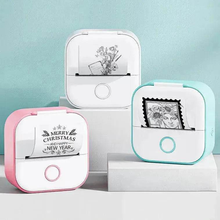 Portable Mini Thermal Label Printer Home Photo Printer Student Wrong Question Printer Bluetooth Mini Label Printer Price Tag - EX-STOCK Canada
