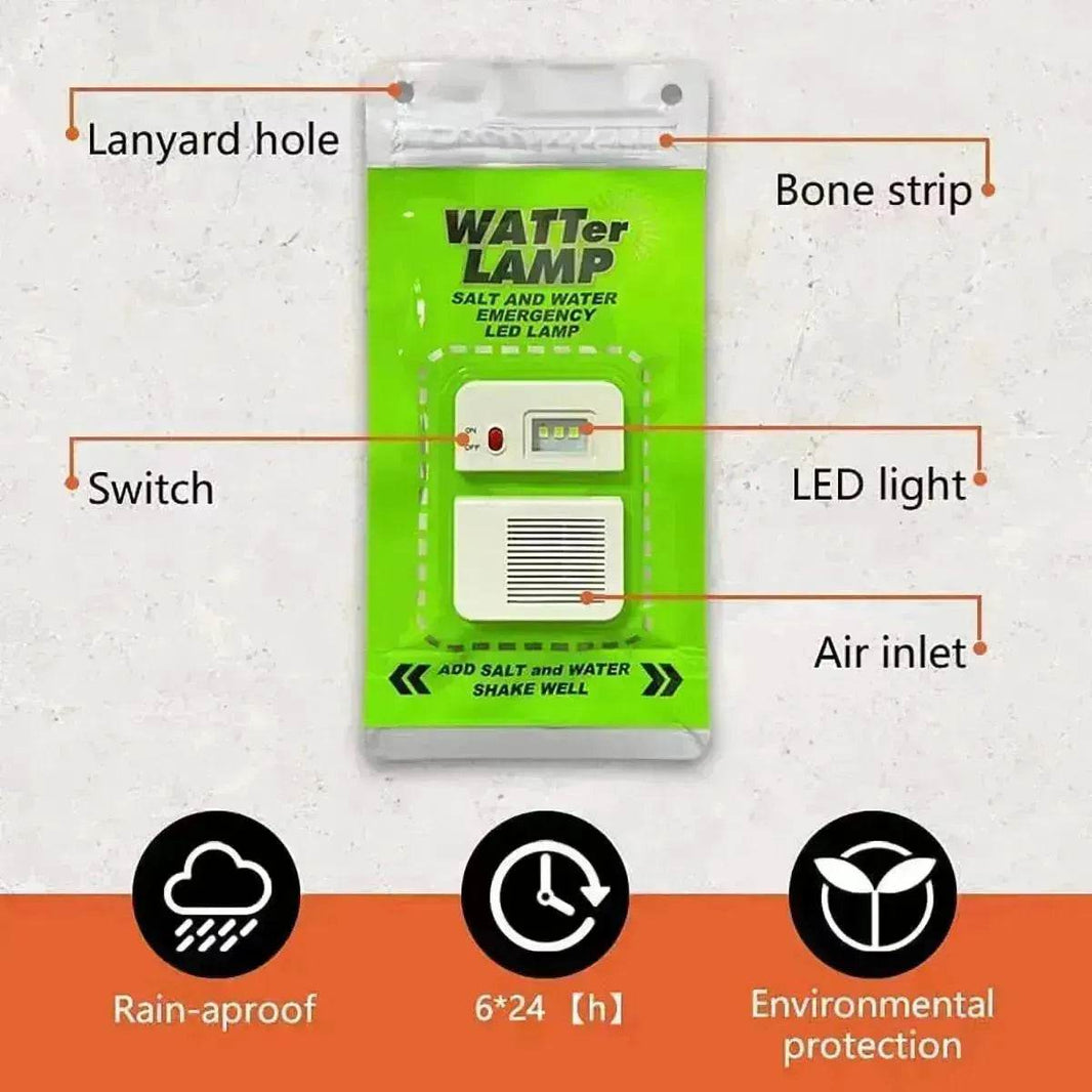 Portable Salt Water Lamp Camping LED - EX-STOCK Canada