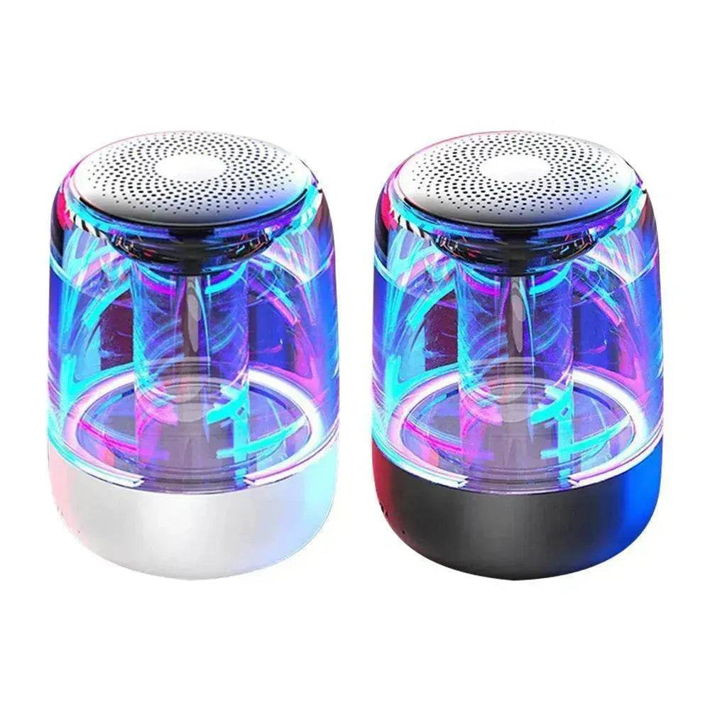 Portable Speakers Bluetooth Column Wireless Bluetooth Speaker Powerful Bass Radio with Variable Color LED Light - EX-STOCK Canada
