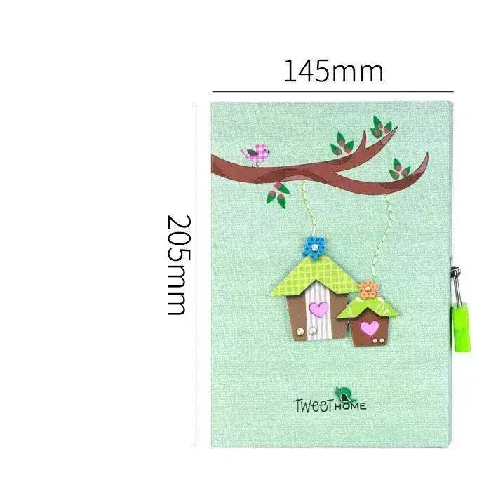 Primary School Student Code Book With Lock Diary Book Reward Gift Prize Boxed Girl Heart Cute Small Notebook - EX-STOCK Canada