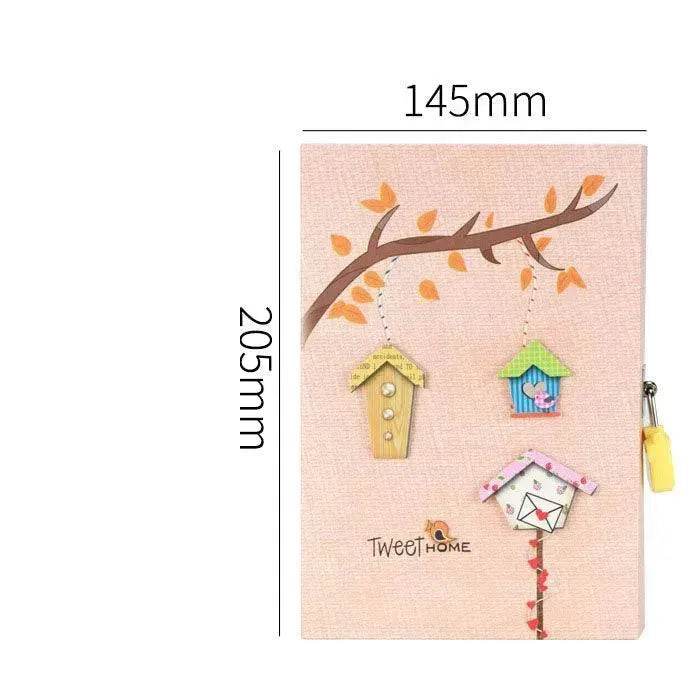 Primary School Student Code Book With Lock Diary Book Reward Gift Prize Boxed Girl Heart Cute Small Notebook - EX-STOCK Canada