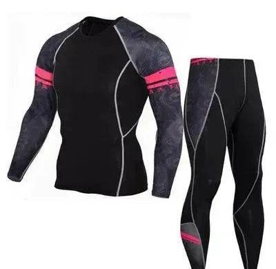 Printed long sleeve gym suit - EX-STOCK Canada