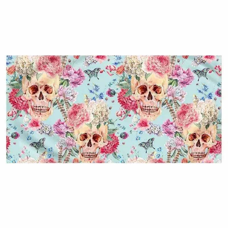 Printed skull beach towel - EX-STOCK Canada