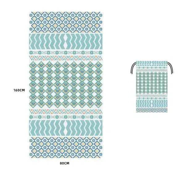 Printed Swim Microfiber Beach Towel - EX-STOCK Canada
