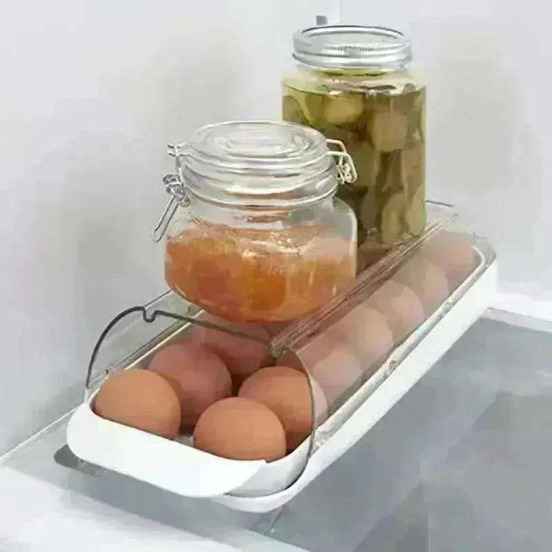 Refrigerator Egg Storage Rack Rolling Egg Dispenser - EX-STOCK CANADA