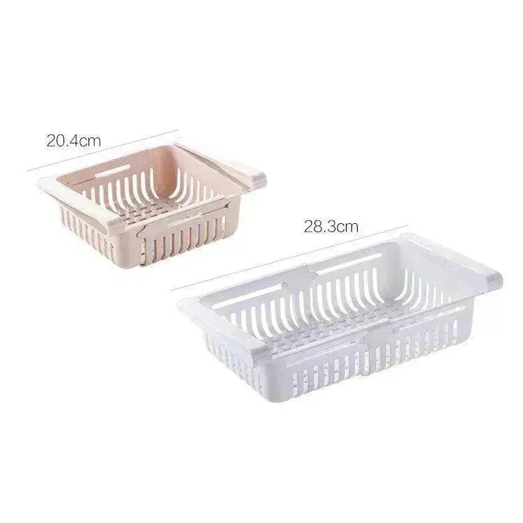 Refrigerator Telescopic Storage Basket - Modern and Stylish Organization - EX-STOCK Canada