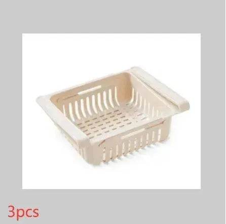 Refrigerator Telescopic Storage Basket - Modern and Stylish Organization - EX-STOCK Canada