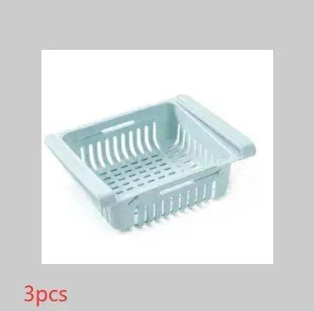 Refrigerator Telescopic Storage Basket - Modern and Stylish Organization - EX-STOCK Canada