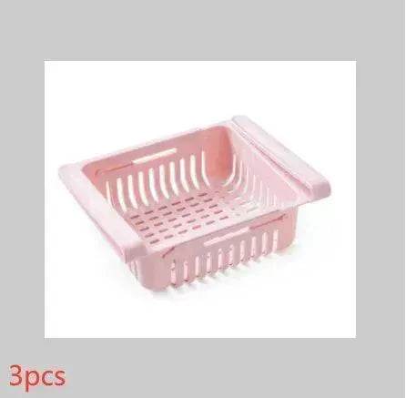 Refrigerator Telescopic Storage Basket - Modern and Stylish Organization - EX-STOCK Canada