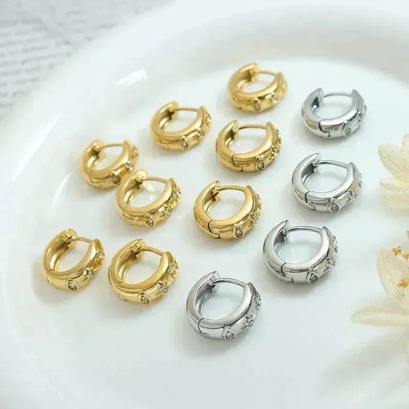 Retro Earrings Elegant Titanium Steel Women - EX-STOCK Canada