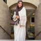 Retro-Inspired Boho Print Long Dress with Loose Puff Sleeves - EX-STOCK Canada