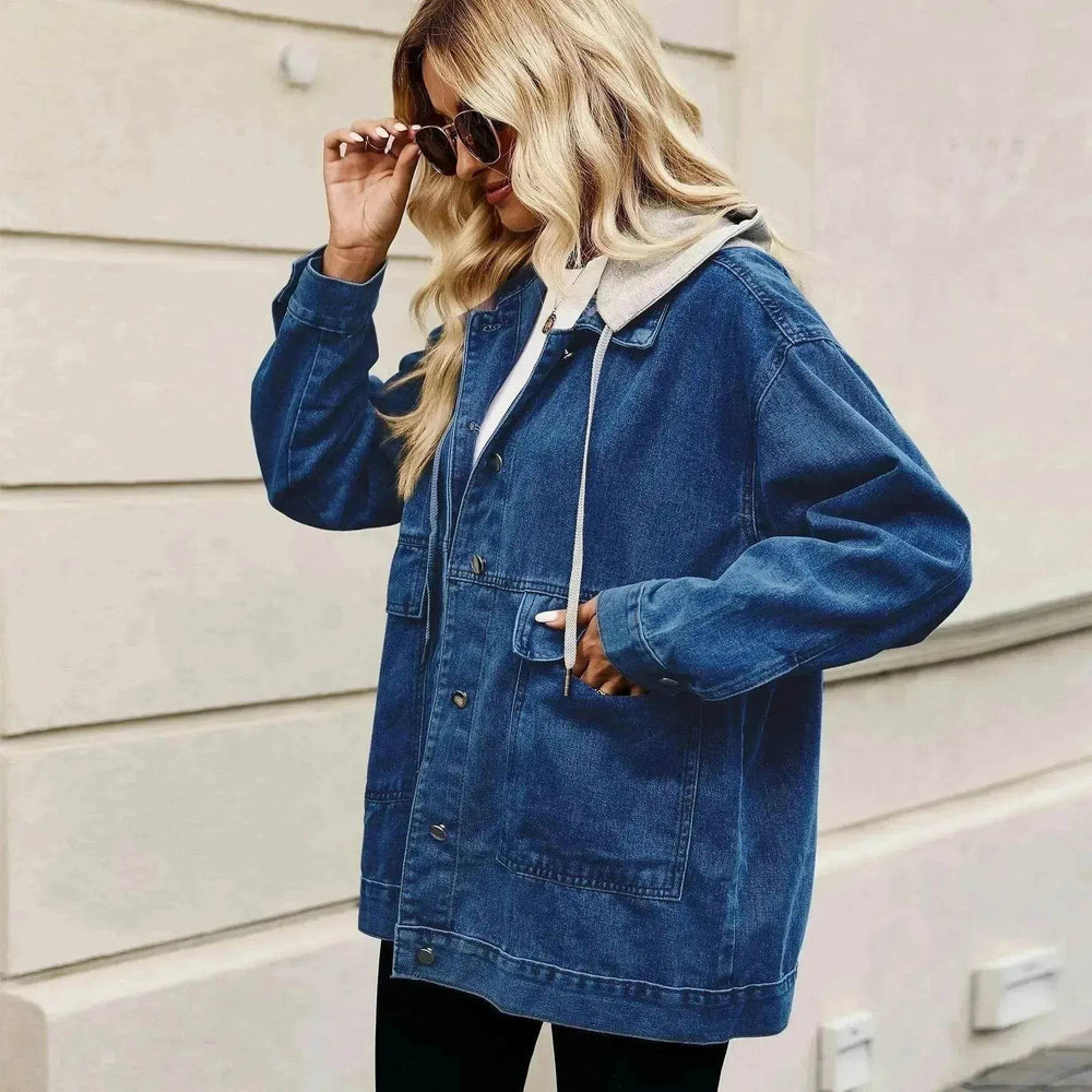 Retro Loose Denim Jacket Top For Women - EX-STOCK Canada