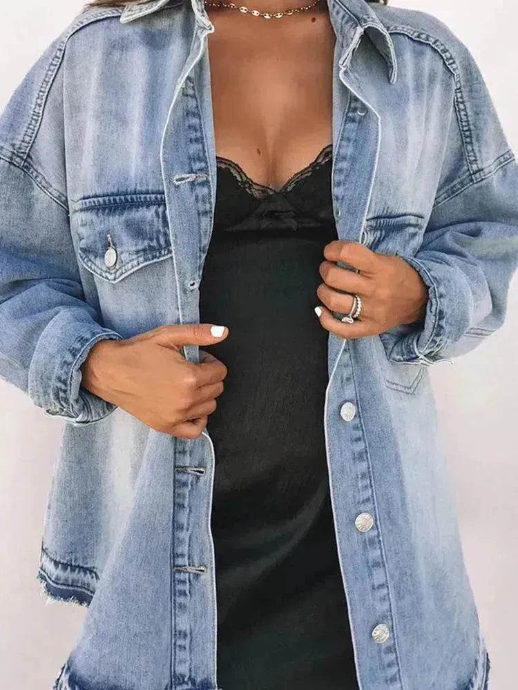 Retro Outer Long-sleeves Top For Women - EX-STOCK Canada