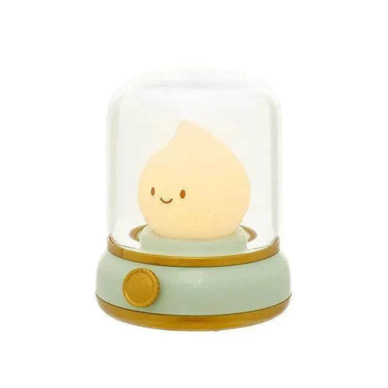 Retro Small Night Lamp Bedroom Mini Desktop LED Cute Night Lamp Creative USB Rechargeable Portable Cartoon Table Lamp For Coffee Bar Hotel Bedroom Home Decor - EX-STOCK Canada