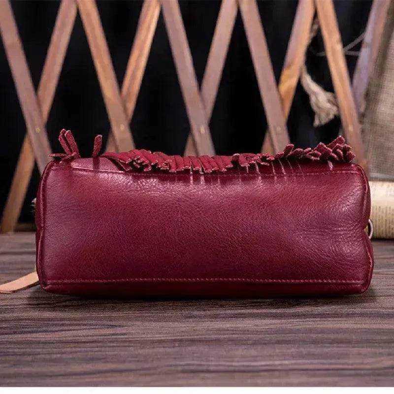 Retro women's messenger Cattle Leather Handbag - EX-STOCK Canada