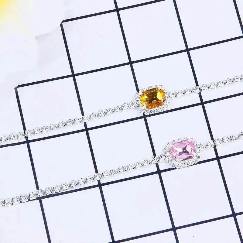 Rhinestone Clavicle Chain Simple Temperament Exquisite Diamond Women Necklace - EX-STOCK Canada