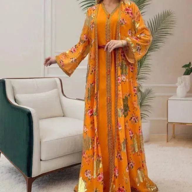 Robe Gown Women's Dress Middle East Dubai Belt - EX-STOCK Canada