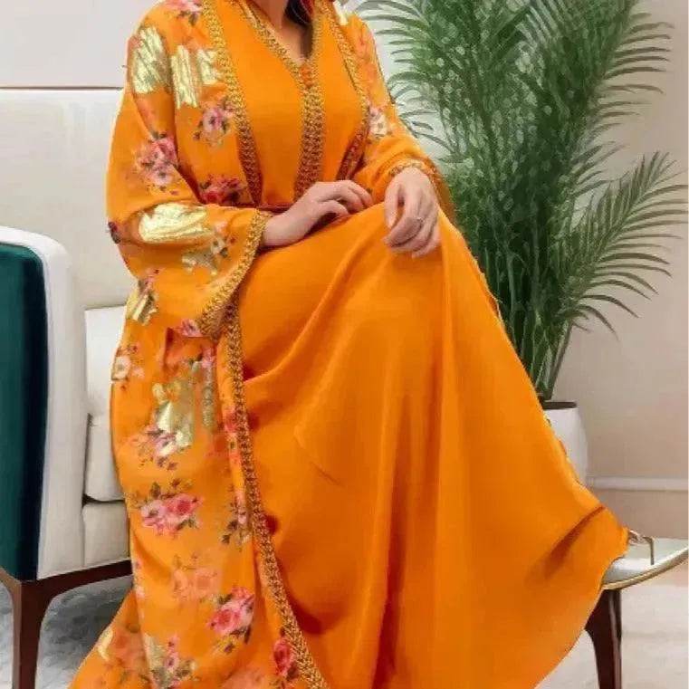 Robe Gown Women's Dress Middle East Dubai Belt - EX-STOCK Canada