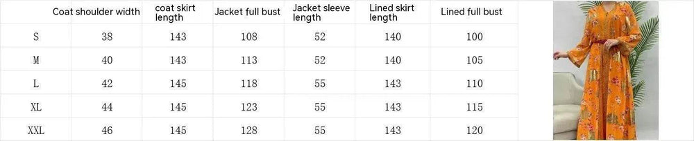 Robe Gown Women's Dress Middle East Dubai Belt - EX-STOCK Canada