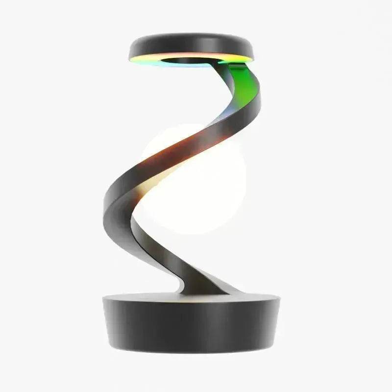 Rotating Moon Desk Night Light Wireless Phone Charging LED Night Light Decorative Desktop Night Lamp Motion Sensor Night Light - EX-STOCK Canada