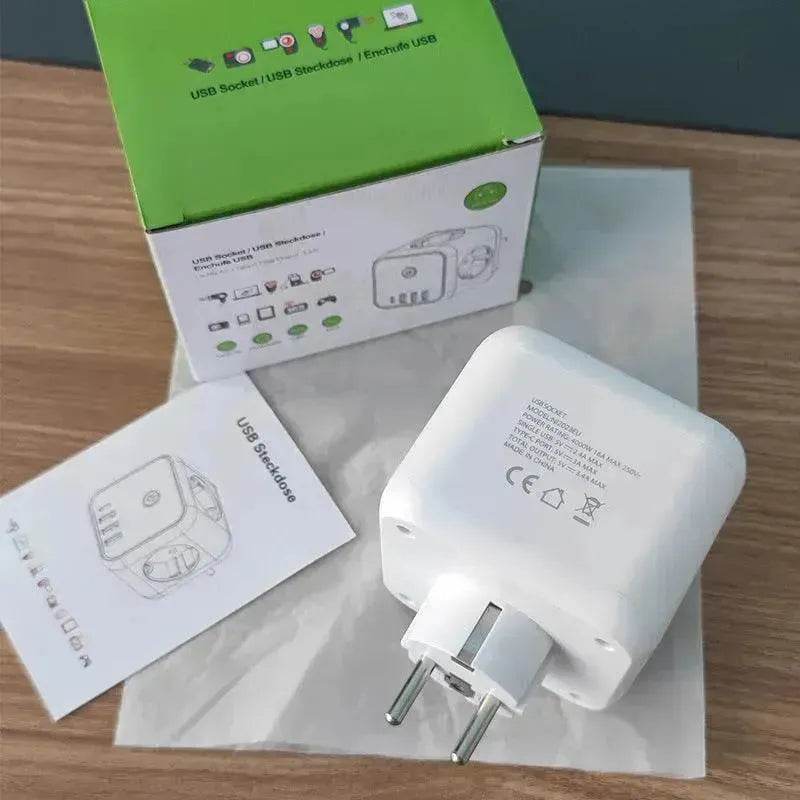 Rubik's Cube Converter European Standard Extension Cable Power Strip Multi-function Power Surge protector Plug Socket - EX-STOCK Canada