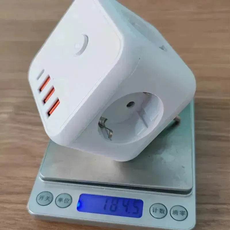 Rubik's Cube Converter European Standard Extension Cable Power Strip Multi-function Power Surge protector Plug Socket - EX-STOCK Canada