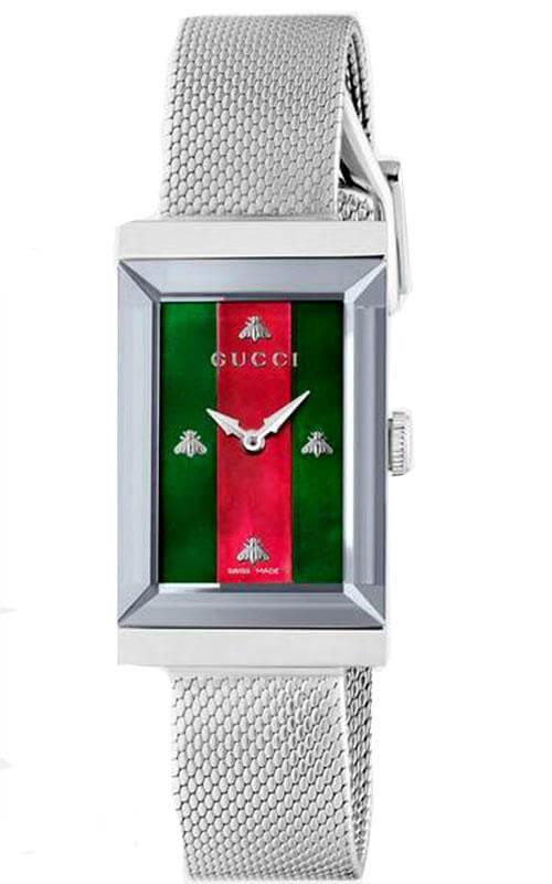 GUCCI G-Frame Steel Rectangular Watch YA147401 - EX-STOCK Canada