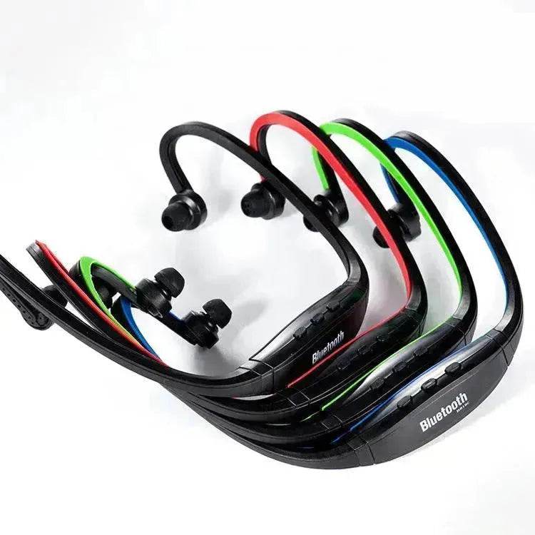 S9 Bluetooth Headset Rear-Mounted Sports Bluetooth Headset Stereo Bluetooth Headset Headset Wireless Card Headset - EX-STOCK Canada
