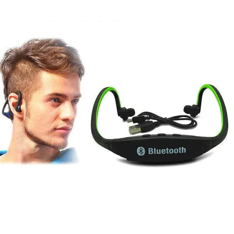 S9 Bluetooth Headset Rear-Mounted Sports Bluetooth Headset Stereo Bluetooth Headset Headset Wireless Card Headset - EX-STOCK Canada