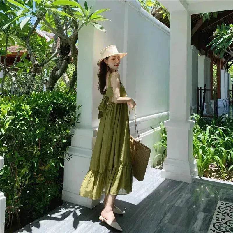 Sanya Travel Wear Slim Sling Beach Skirt Bali - EX-STOCK Canada