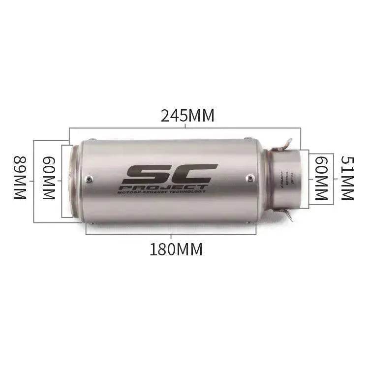 SC PROJECT Motorcycle Vehicle Modified Exhaust Pipe - EX-STOCK Canada