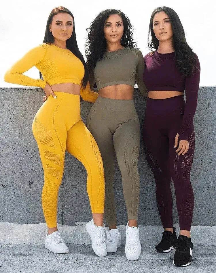 Seamless yoga gym suit - EX-STOCK Canada