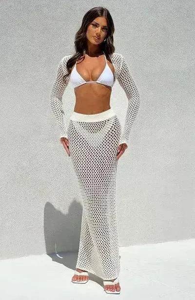 Seaside Vacation Sun Protection Beach Dress Suit - EX-STOCK Canada