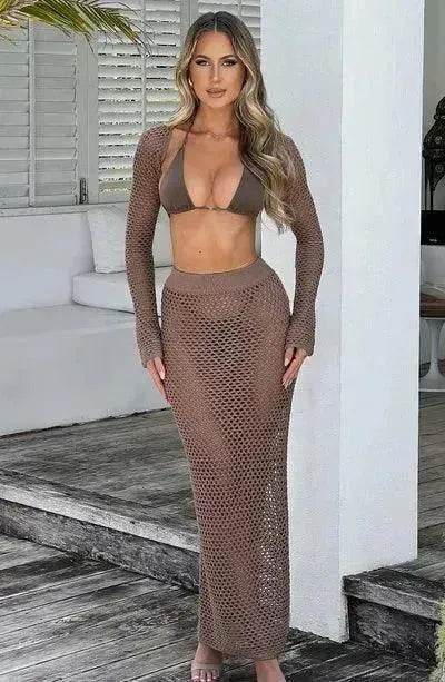 Seaside Vacation Sun Protection Beach Dress Suit - EX-STOCK Canada