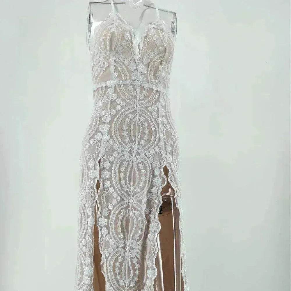 Charming Fashion Suspender Sleeveless Split Summer Women Dress - EX-STOCK Canada