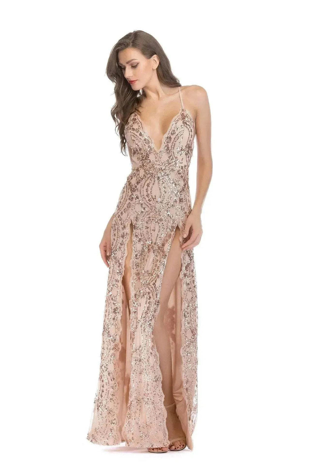 Charming Fashion Suspender Sleeveless Split Summer Women Dress - EX-STOCK Canada