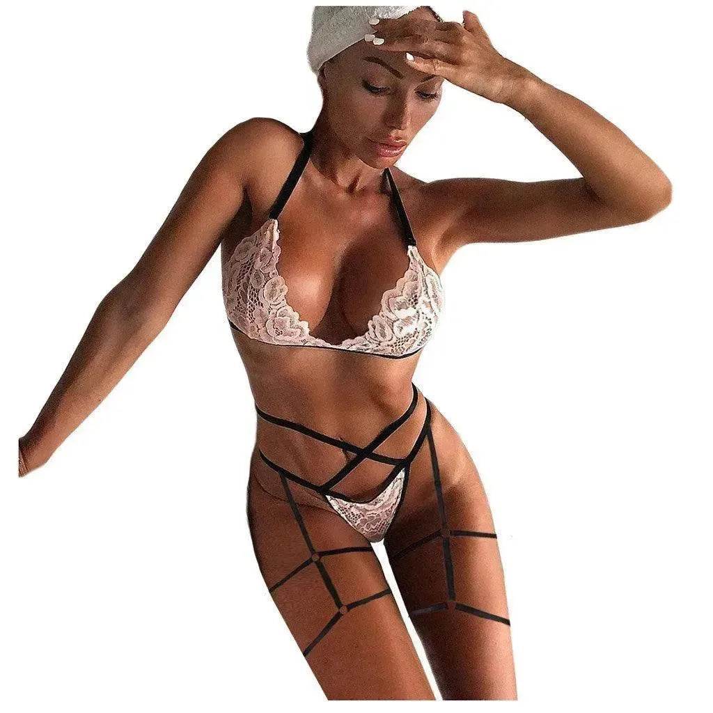 Charming Lingerie Lace Hollow Charming Lingerie Leg Straps Set - EX-STOCK Canada