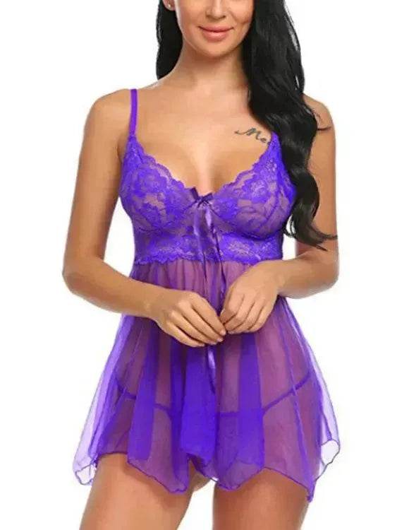Charming Lingerie Charming Lingerie Front Slit Nightdress - EX-STOCK Canada