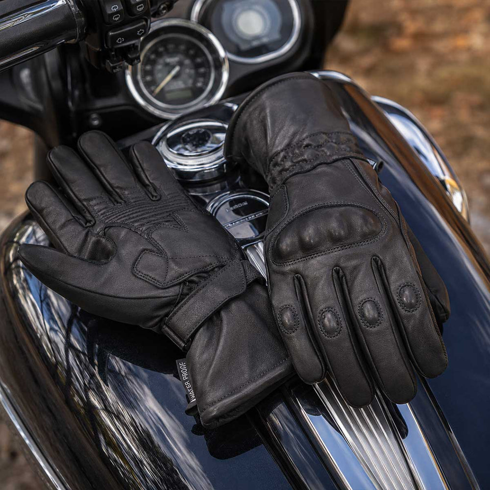 Open Road Herren Panzerhandschuh Leder Motorradhandschuhe