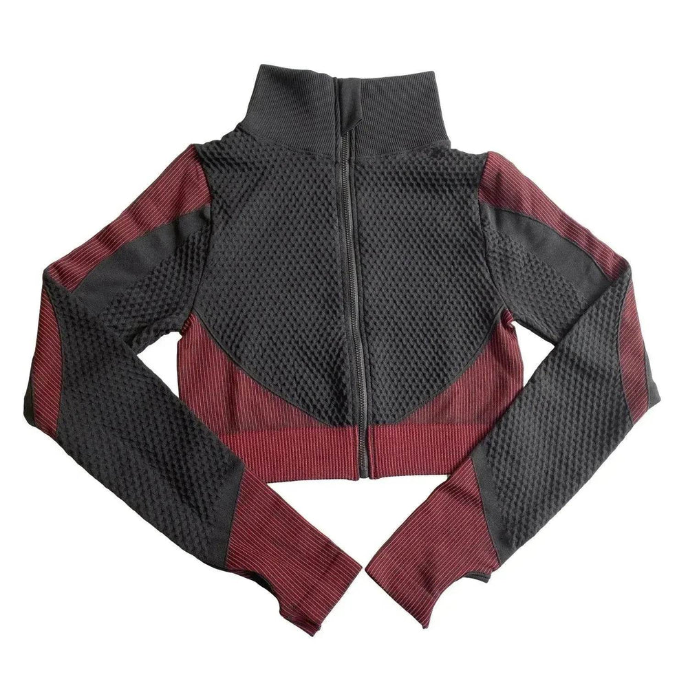 Shark Seamless Exercise Gym Wear Women's Long Sleeve Top - EX-STOCK Canada