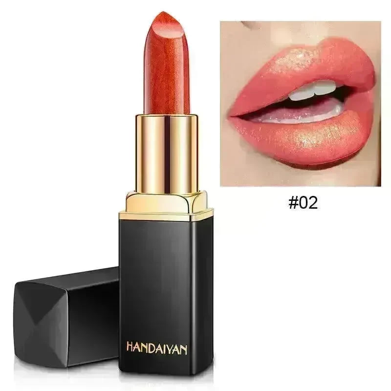Shiny Metallic Lipstick Pearlescent Color Temperature Change Lipstick Gilt Lipstick - EX-STOCK CANADA