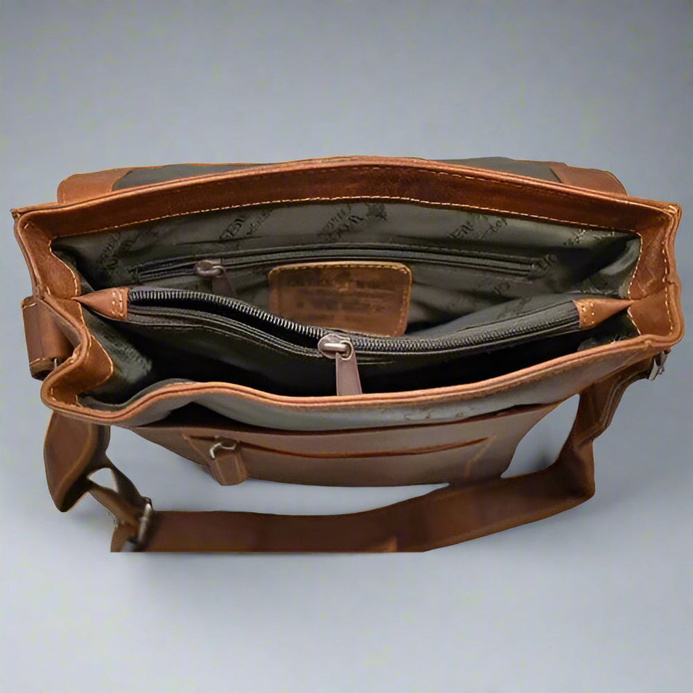 Greenwood Leather Messenger Bag EX-STOCK Canada