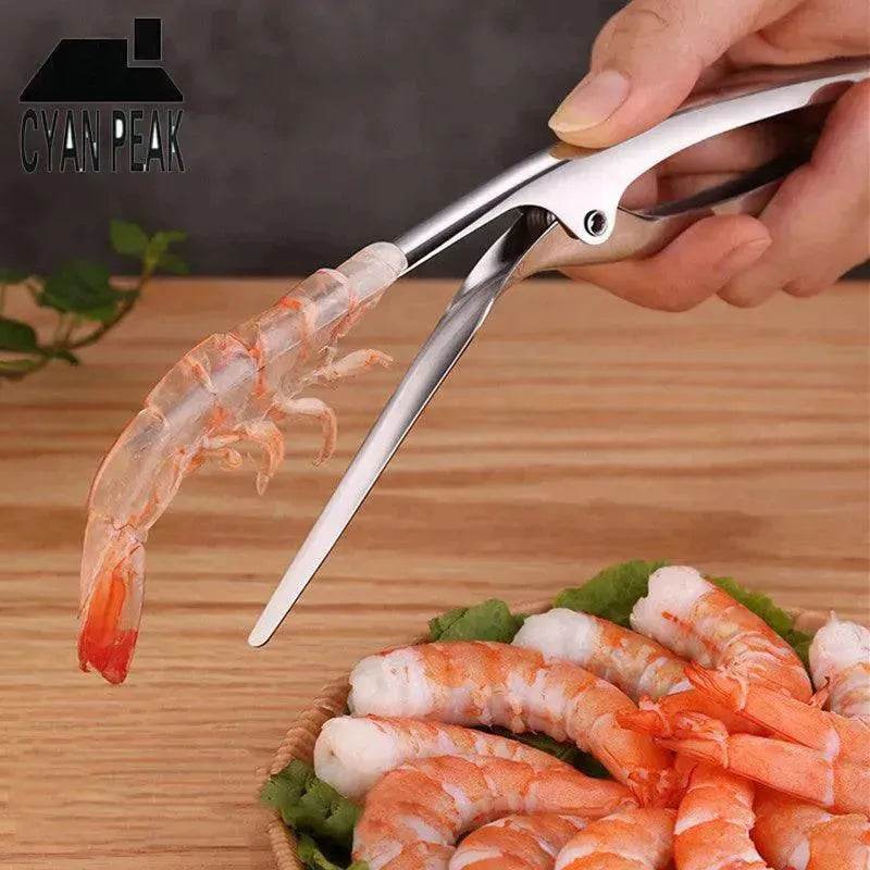 Shrimp Peeler Kitchen Appliances Portable Stainless Steel Shrimp Deveiner Lobster Practical Kitchen Supplies Fishing Knife Tools - EX-STOCK Canada
